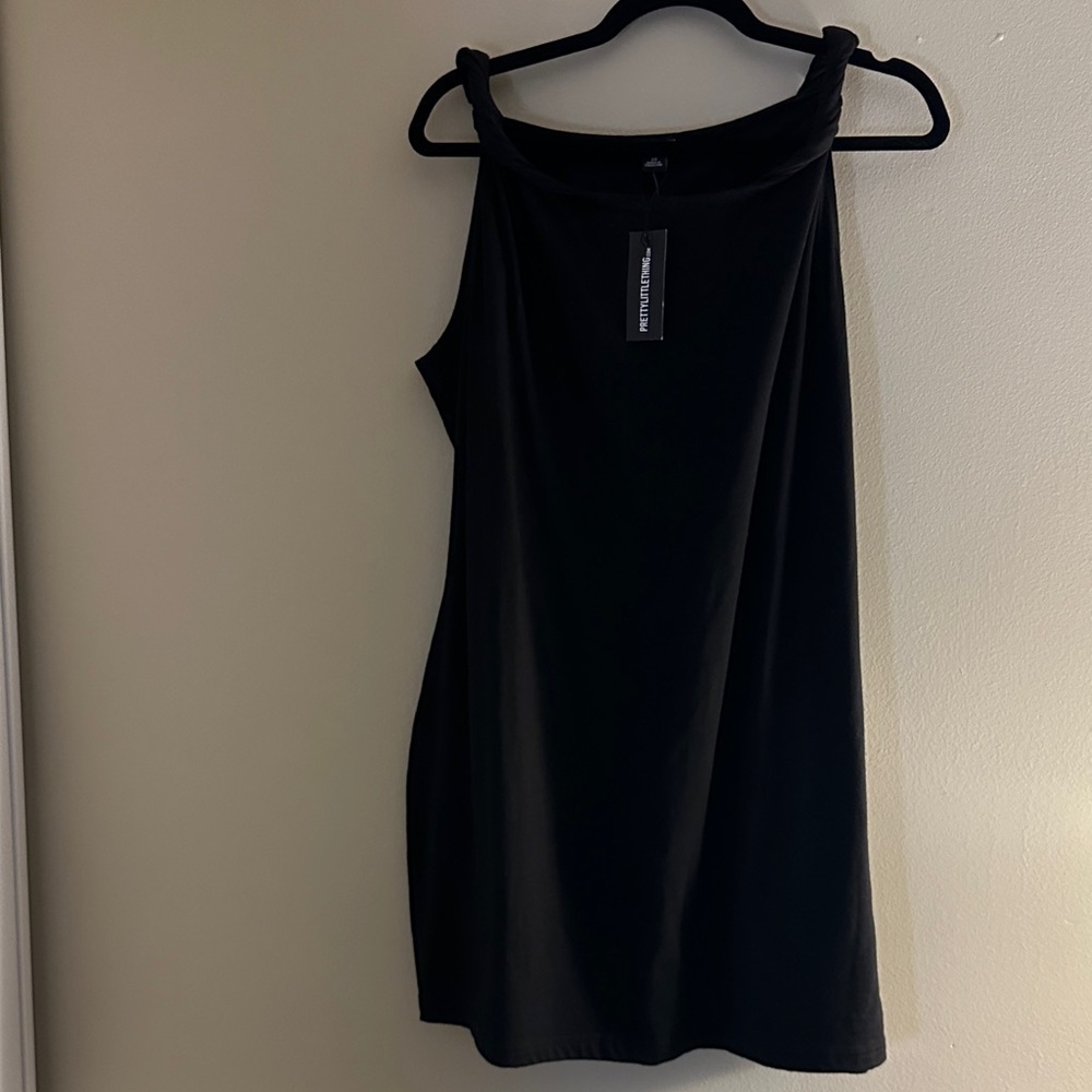 PrettyLittleThing Black Plus Size Dress nwt